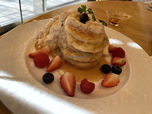 Fruit Pancakes 😍🥴  at KOMEDA is in Tokyo