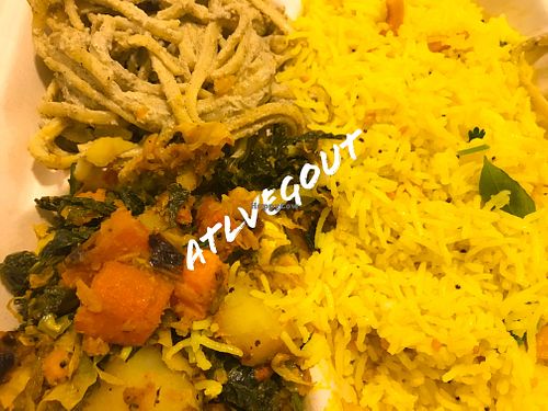 Wednesday plate  at Yummy's Vegan Takeout and Bakery in Stone Mountain