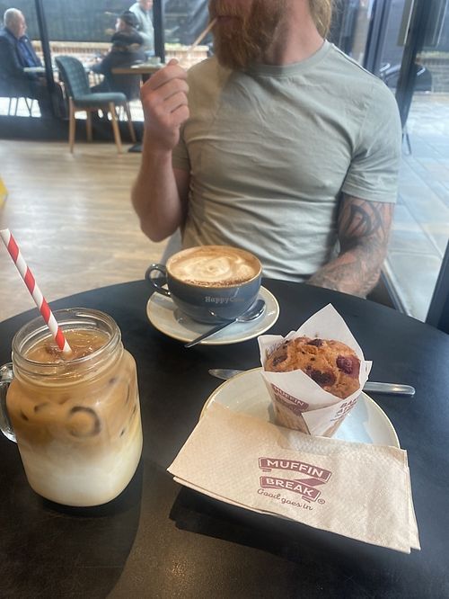 Hidden options for vegans   at Muffin Break in Romford