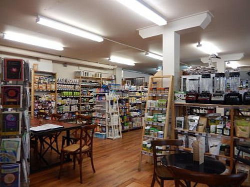 interior at Wise Cicada Wholefood Cafe in Auckland