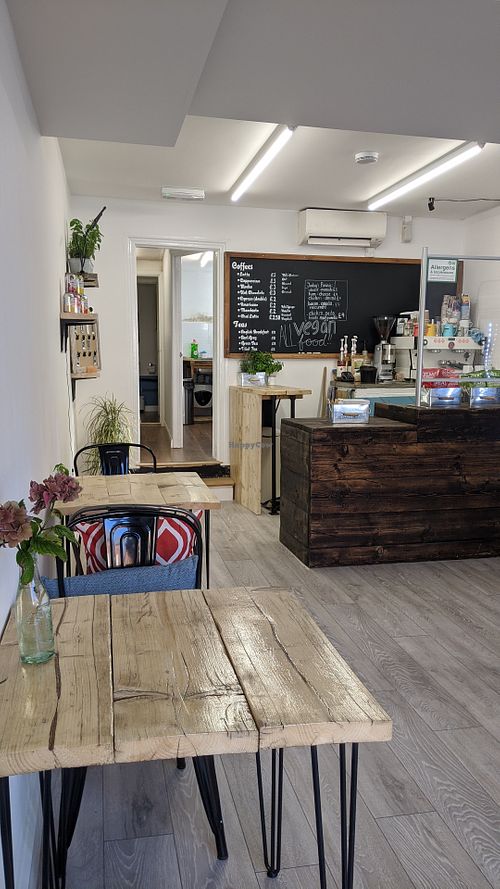 Cafe interior at Greengage Tree in Luton