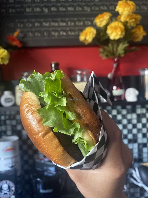 🤤 Indigo Burger (Single Patty) Enjoyed @ Home  at Indigo Burger in Newark