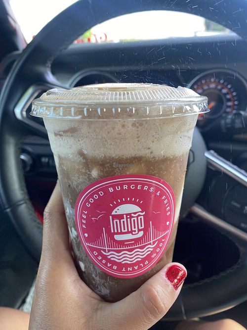 Fizzy Root Beer Float 🤪  at Indigo Burger in Newark