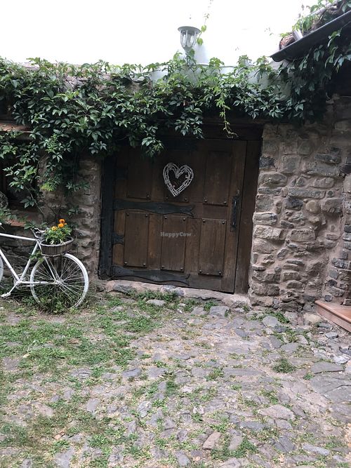 The mill’s big door   at Molino del Corregidor in San Roman De Cameros
