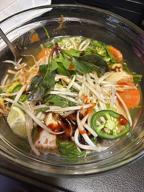 Pho rau (veggie broth based version) at Pho Super 9 in Raleigh