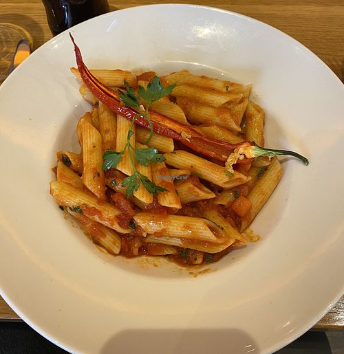 Vegan penne arrabiata🍝  at Prezzo in Rugby