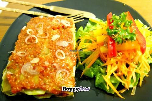 Raw vegan 'lasagna' at GIVA in Chiang Mai