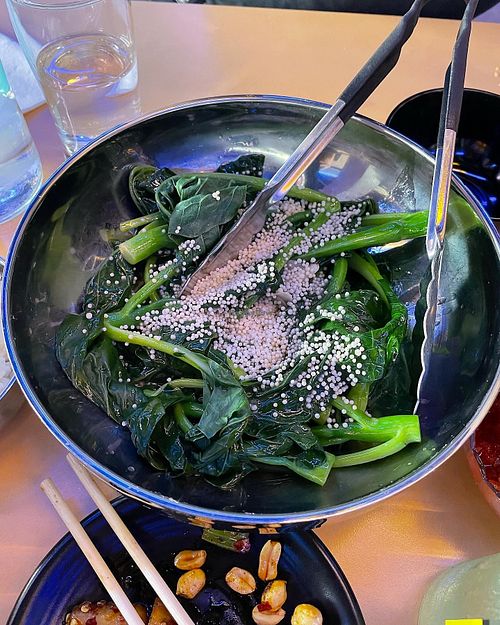 Chinese broccoli   at Mission Chinese in Brooklyn