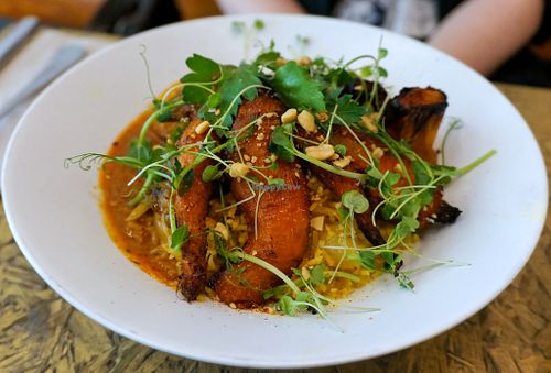 Mafé w/roasted vegetables (plate of the day) at Chéri Coco in Pantin