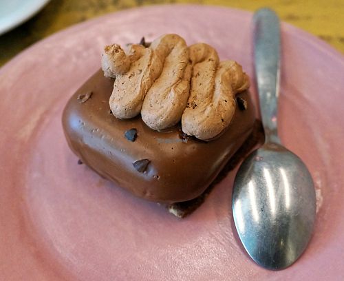 Chocolate/noisette dessert at Chéri Coco in Pantin