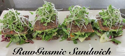 Rawgasmic Sandwich at Chef Sara's Raw Vegan Academy and Cafe in Cave Creek