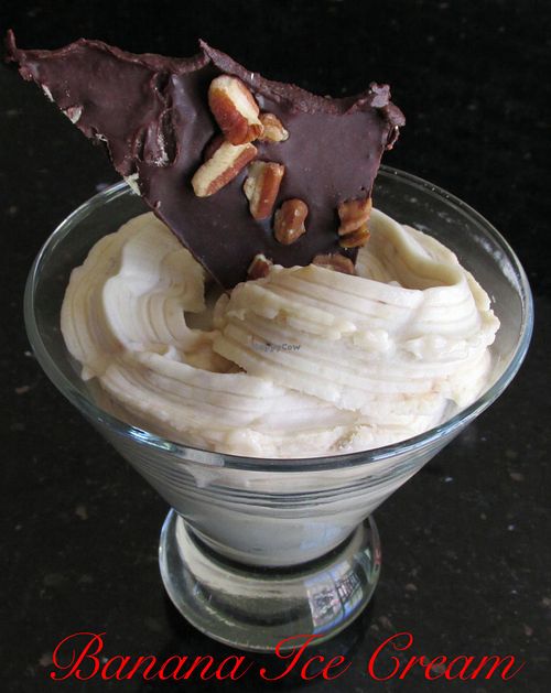 Banana Ice Cream at Chef Sara's Raw Vegan Academy and Cafe in Cave Creek