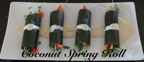 Spring Rolls at Chef Sara's Raw Vegan Academy and Cafe in Cave Creek