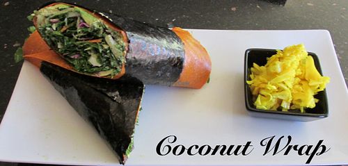 Coconut Wrap at Chef Sara's Raw Vegan Academy and Cafe in Cave Creek