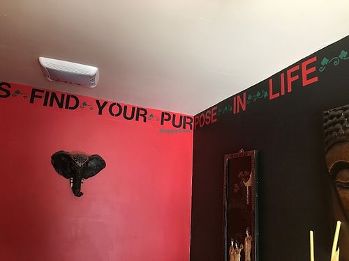 Inspirational messages at Chef Sara's Raw Vegan Academy and Cafe in Cave Creek