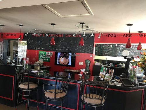 Inside  at Chef Sara's Raw Vegan Academy and Cafe in Cave Creek