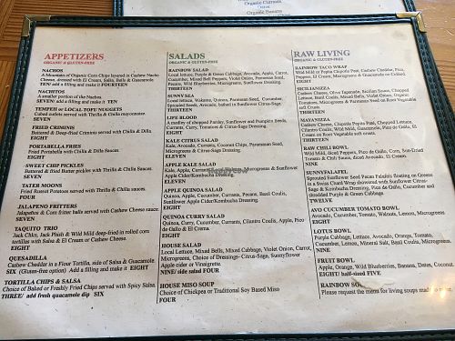 FuD menu at FuD in Kansas City