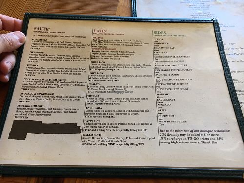 FuD menu at FuD in Kansas City
