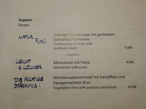 Menu  at Moserwirt Gasthof in Maria Alm