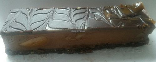 Salted caramel cheesecake slice at Cafe Under the Spire in Gateshead