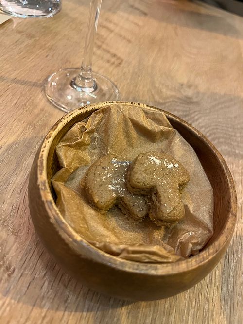 Spice bush shortbread  at Oyster Oyster in Washington