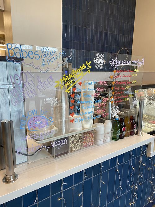 Verbiage and Signage of Vegan Offerings  at Babes in Sacramento