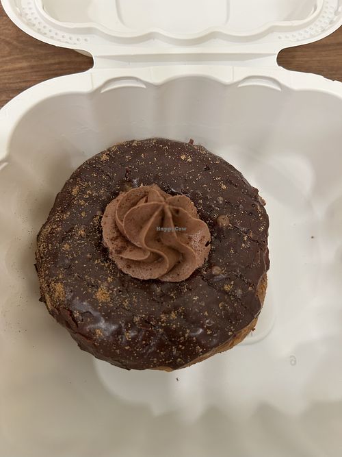 Chocolate pumpkin donut   at Babes in Sacramento