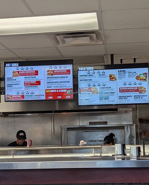Plant based vegan options are in Green on the menu 💚 at Capriotti's Sandwich Shop in Reno