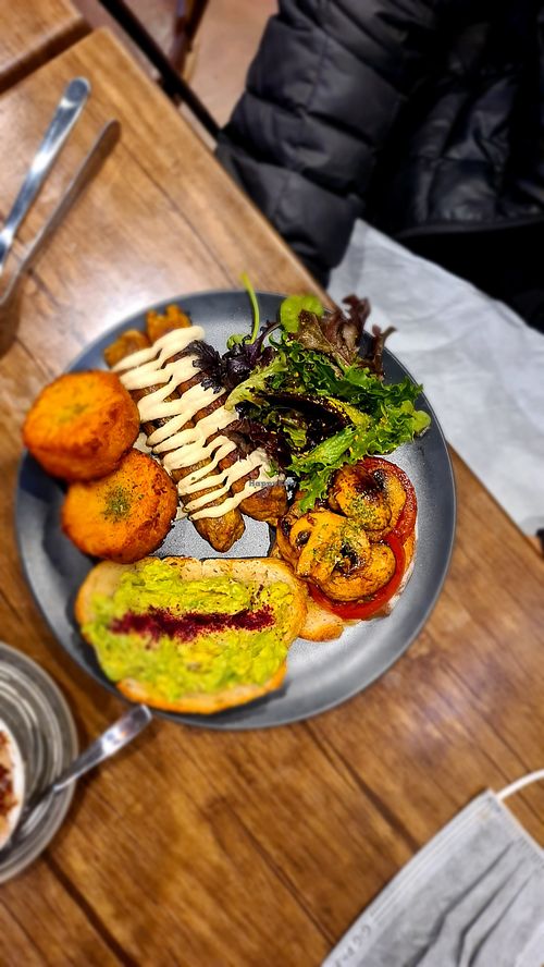 Vegan big breakfast at The Vegan Club in Carlton North