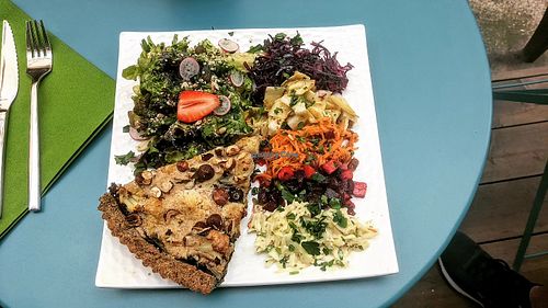 Hazelnut chard and cauliflower pie at 1001 Saveurs Sauvages in Ajaccio