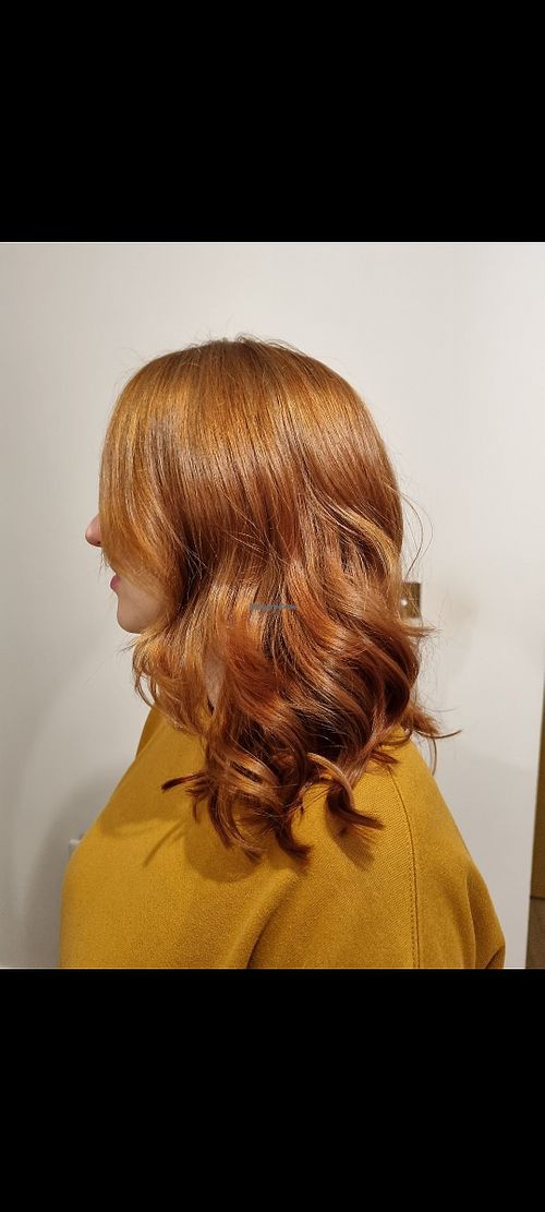 Copper toned balayage 26/11/21 at Salon Zero in Glasgow