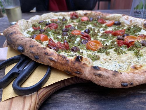 Vegan Pesto Pizza 🍕   at Souldough Pizza in Carvoeira