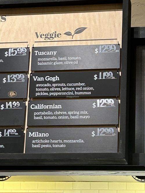 Sandwich options - the Van Gogh is so good!   at Nugget Markets in Davis
