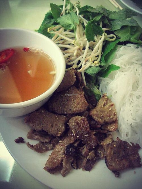 BÚN chả  at Loving Hut - Âu Cơ in Hanoi