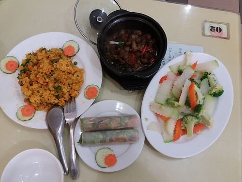 My lunch today at Loving Hut - Âu Cơ in Hanoi