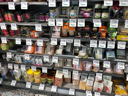 Vegan ingrediënts at SPAR Klitmøller in Thisted