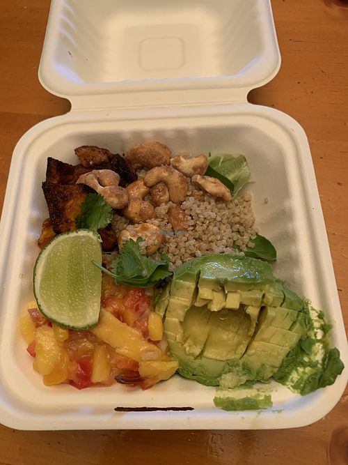 Tropical veggie bowl at Moniker Bar in Richland