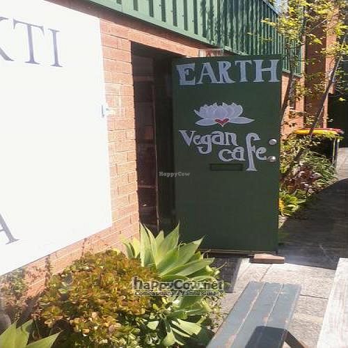 Entrance at Earth Vegan Cafe in Newtown