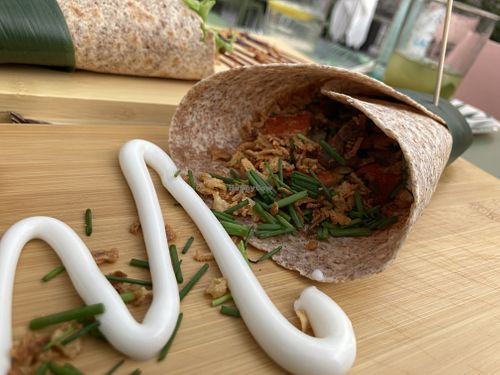 Seitan wrap at Jack Fruit in Verbania