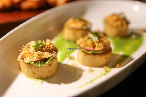 tofu scallops at Shamballa Vegetarian Restaurant Lounge & Cafe in Ho Chi Minh City