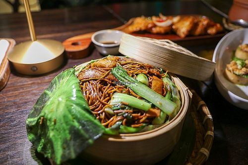 noodles at Shamballa Vegetarian Restaurant Lounge & Cafe in Ho Chi Minh City