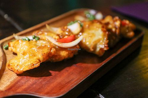 deep fried mushrooms at Shamballa Vegetarian Restaurant Lounge & Cafe in Ho Chi Minh City