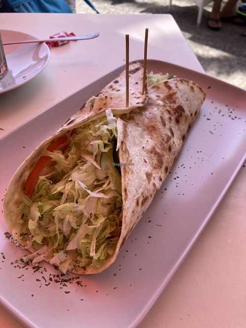 Mexican wrap  at Surf Corner Veggie Tapas Cafe in Lanzarote