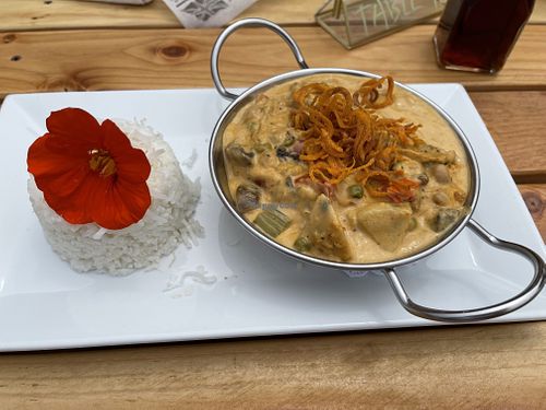 Coconut curry at Caspar Pub House in Caspar