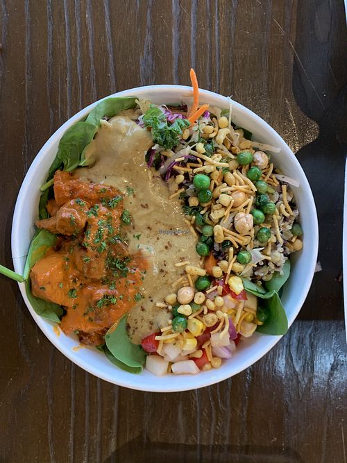 Butter Chick-en salad thing. Just try it   at Yumantra in Greenslopes