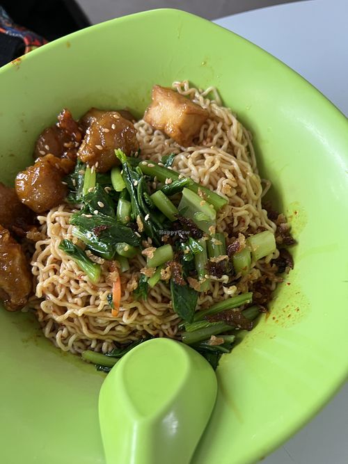 Sweet sour chicken  at FZ Vegetarian 风竹 in East Singapore