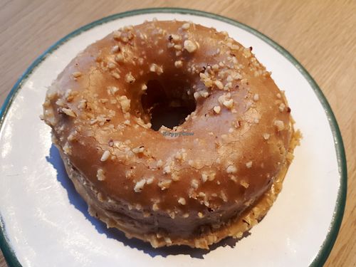 Salted caramel hazelnut donut at Brammibal's Donuts - Alexanderplatz in Berlin