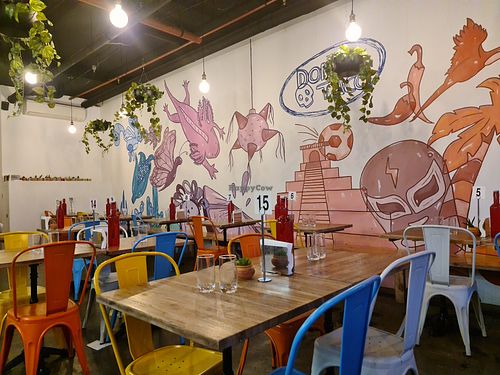 Internal decor at Don Taco in Brunswick East