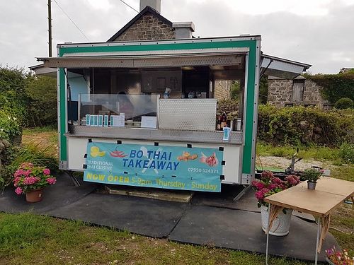 van at Bo Thai Takeaway in Penzance