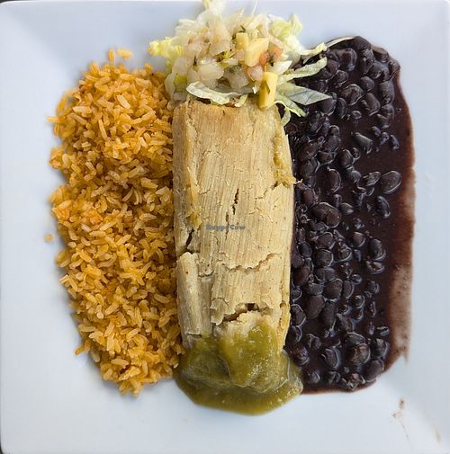 Vegan Chicken Tamale at Canby Asparagus Farm / Casa de Tamales in Milwaukie